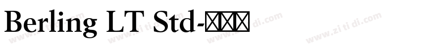 Berling LT Std字体转换
